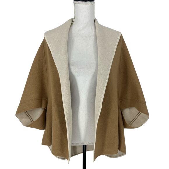 Interdee Reversible Sweater Poncho - Picture 3 of 14